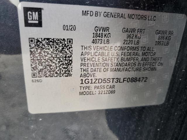 2020 CHEVROLET MALIBU LT - 1G1ZD5ST3LF088472
