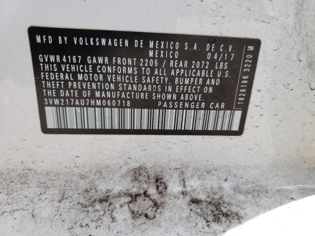 2017 VOLKSWAGEN GOLF S - 3VW217AU7HM060718