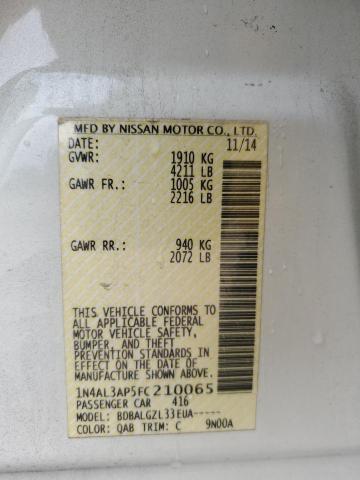 2015 NISSAN ALTIMA 2.5 - 1N4AL3AP5FC210065