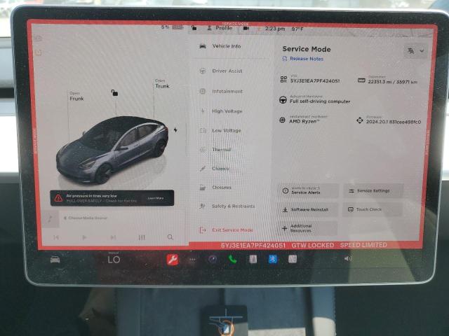 2023 TESLA MODEL 3 - 5YJ3E1EA7PF424051