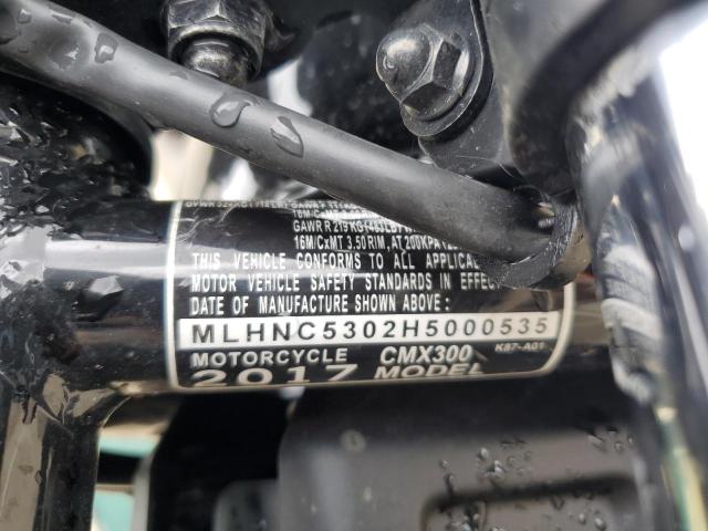 2017 HONDA REBEL MLHNC5302H5000535