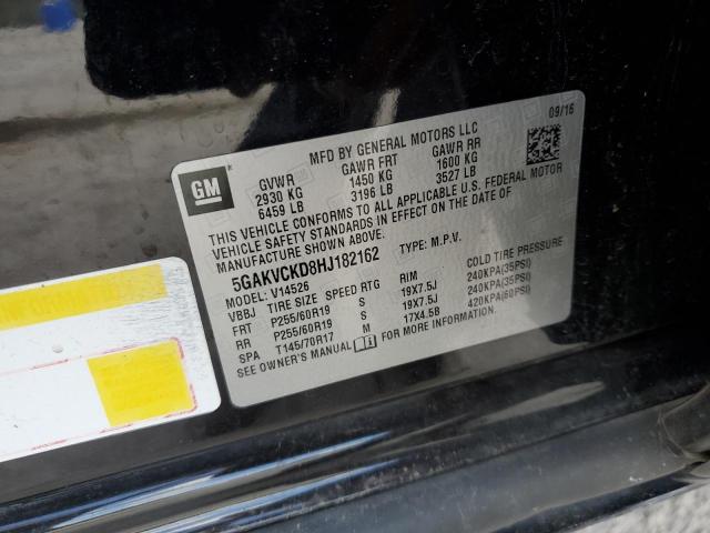 2017 BUICK ENCLAVE - 5GAKVCKD8HJ182162