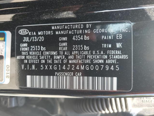 2021 KIA K5 LXS - 5XXG14J24MG007945