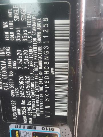 2022 KIA TELLURIDE - 5XYP6DHC8NG311258