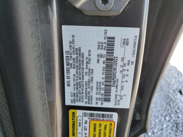 VIN 3FA6P0D92JR132022 2018 Ford Fusion, Titanium/Pl... no.12