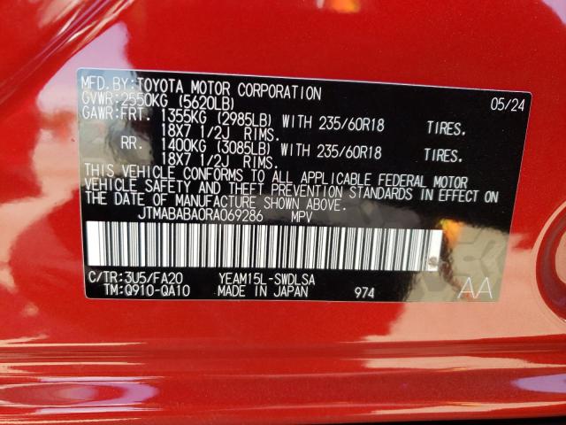 2024 SUBARU SOLTERRA P JTMABABA0RA069286