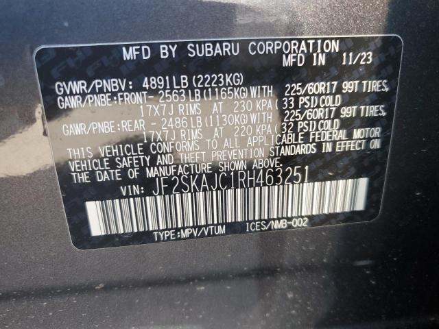 2024 SUBARU FORESTER W - JF2SKAJC1RH463251