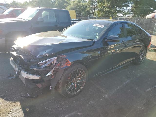 GENESIS G80 SPORT 2018 black  gas KMHGN4JB8JU248512 photo #1