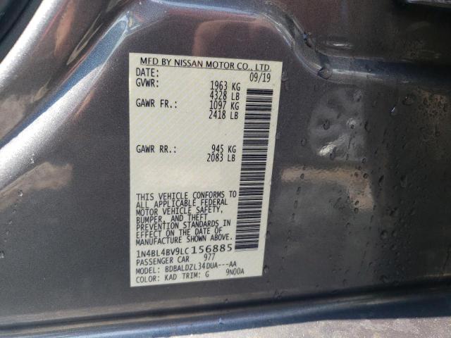 2020 NISSAN ALTIMA S - 1N4BL4BV9LC156885