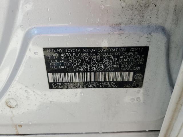2017 LEXUS IS 200T - JTHBA1D24H5047603