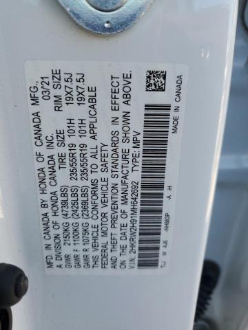 2021 HONDA CR-V TOURI - 2HKRW2H91MH642692