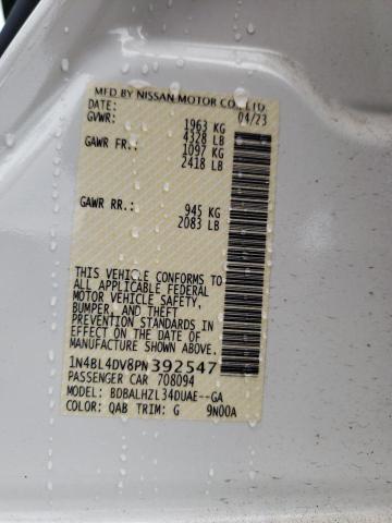 2023 NISSAN ALTIMA SV - 1N4BL4DV8PN392547
