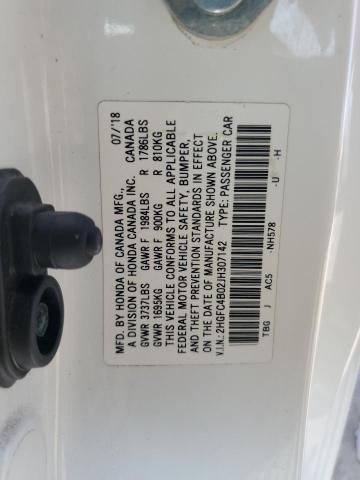 2018 HONDA CIVIC LX - 2HGFC4B02JH307142