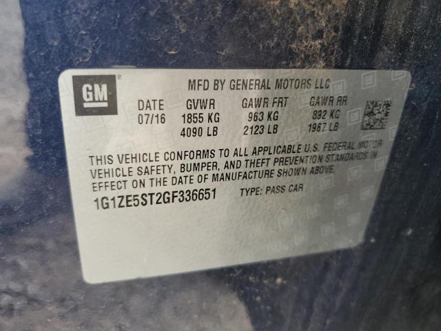 2016 CHEVROLET MALIBU LT - 1G1ZE5ST2GF336651