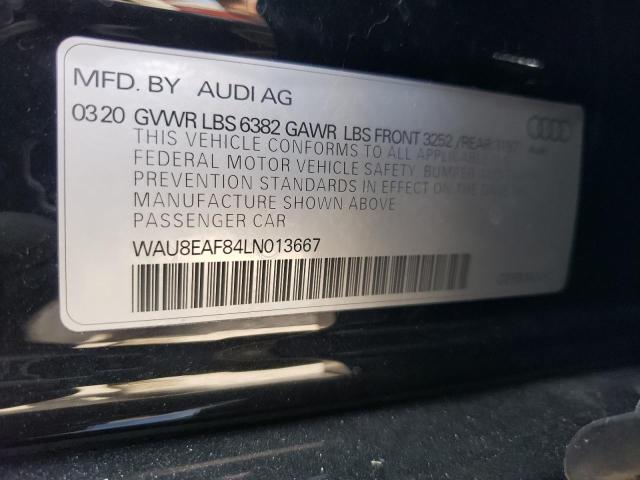 VIN WAU8EAF84LN013667 2020 Audi A8, L no.12