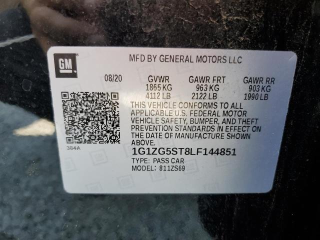 2020 CHEVROLET MALIBU RS - 1G1ZG5ST8LF144851
