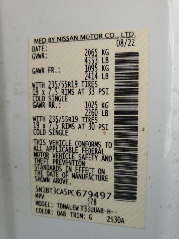 2023 NISSAN ROGUE SL - 5N1BT3CA5PC679497