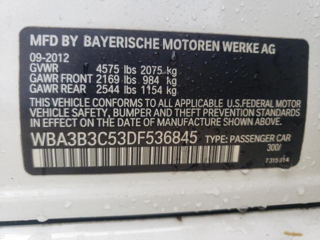 VIN WBA3B3C53DF536845 2013 BMW 3 Series, 328 XI no.12