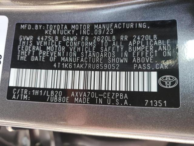 VIN 4T1K61AK7RU859052 2024 Toyota Camry, Xse no.14