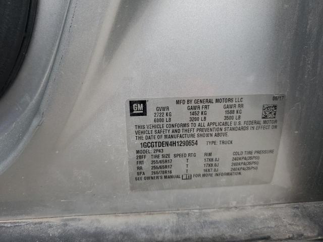 2017 CHEVROLET COLORADO Z - 1GCGTDEN4H1290654