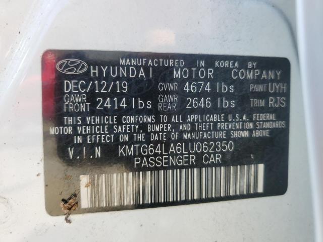 2020 GENESIS G70 KMTG64LA6LU062350