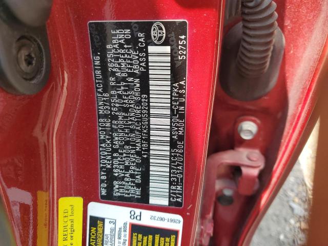 VIN 4T1BF1FK5GU592029 2016 Toyota Camry, LE no.12