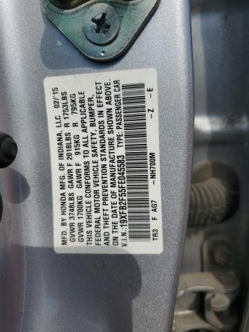 VIN 19XFB2F55FE045583 2015 Honda Civic, LX no.12