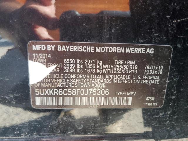 VIN 5UXKR6C58F0J75306 2015 BMW X5, Xdrive50I no.12