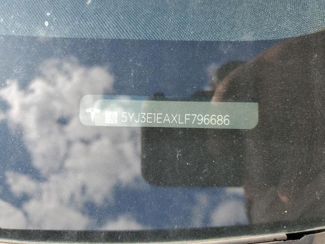 2020 TESLA MODEL 3 - 5YJ3E1EAXLF796686