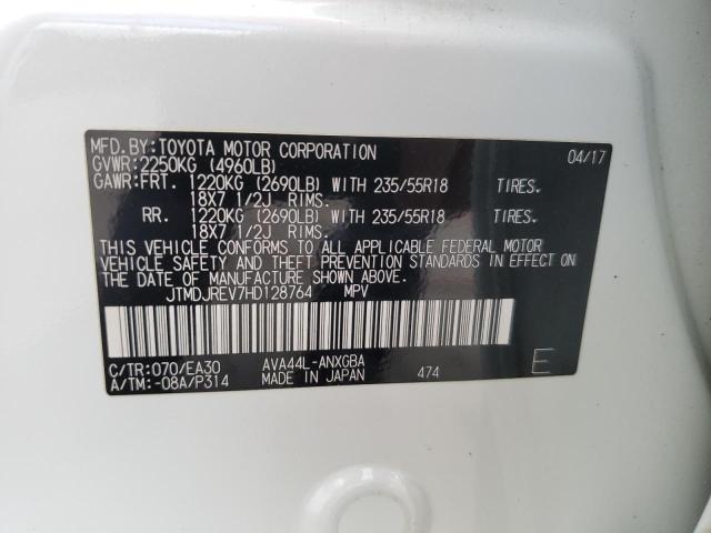 2017 TOYOTA RAV4 HV LI - JTMDJREV7HD128764