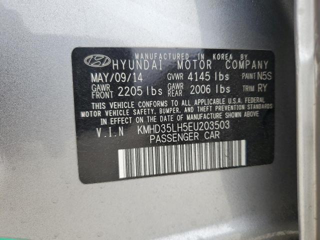 VIN KMHD35LH5EU203503 2014 Hyundai Elantra no.12