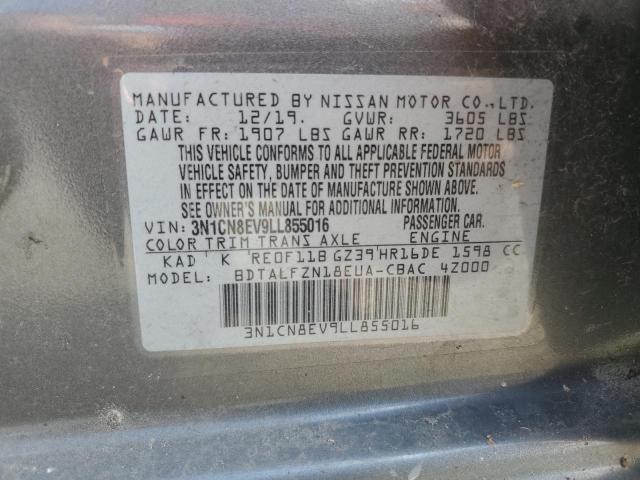 2020 NISSAN VERSA SV 3N1CN8EV9LL855016  67647394