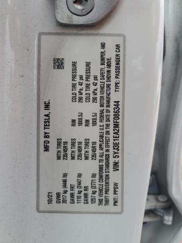 VIN 5YJ3E1EA2MF086344 2021 Tesla MODEL 3 no.14