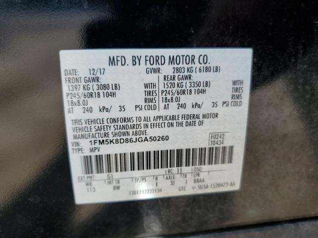 2018 FORD EXPLORER X - 1FM5K8D86JGA50260
