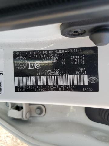 2022 TOYOTA CAMRY SE - 4T1G11AKXNU051020