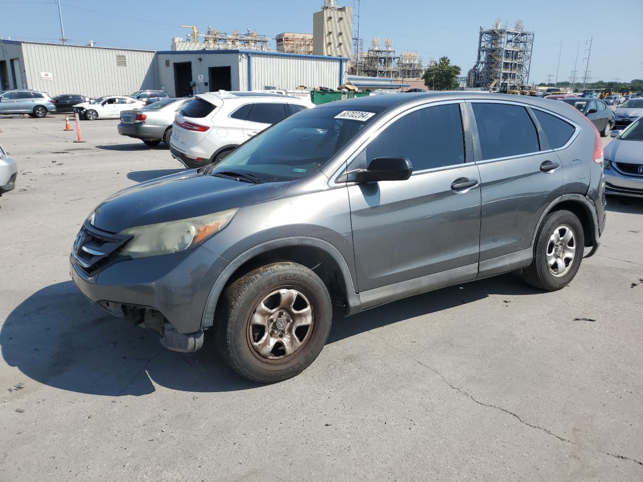 HONDA CR-V LX 2012 gray  gas 5J6RM3H32CL016757 photo #1