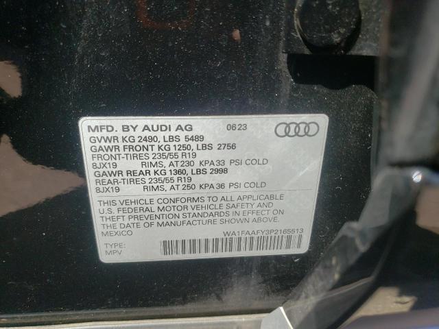 VIN WA1FAAFY3P2165513 2023 Audi Q5, Prestige 45 no.13