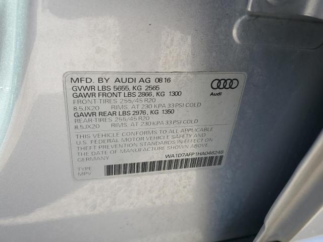 VIN WA1D7AFP1HA046248 2017 Audi Q5, Premium Plus S-... no.14