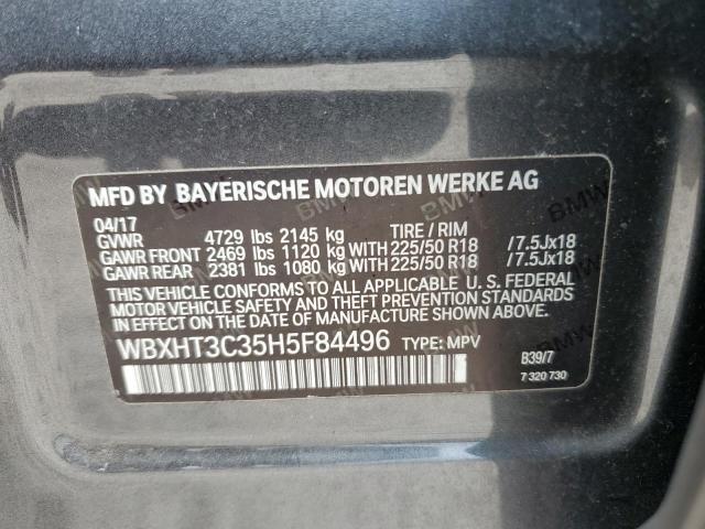 VIN WBXHT3C35H5F84496 2017 BMW X1, Xdrive28I no.14