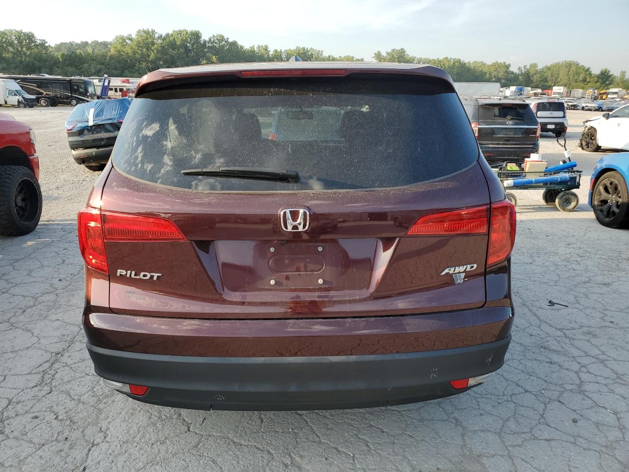 Lot #2872359717 2017 HONDA PILOT EXL