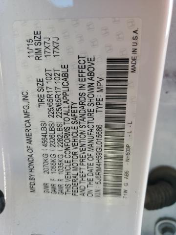 2016 HONDA CR-V EX - 5J6RM4H59GL015666