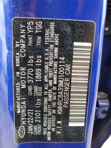 2021 HYUNDAI VENUE SEL - KMHRC8A39MU100114