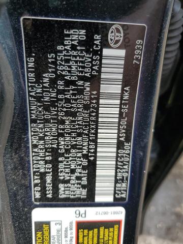 2015 TOYOTA CAMRY LE - 4T4BF1FKXFR473414