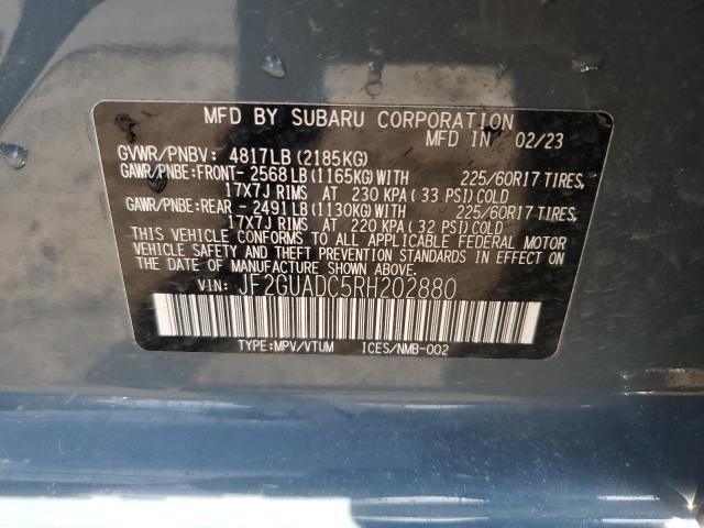 2024 SUBARU CROSSTREK - JF2GUADC5RH202880