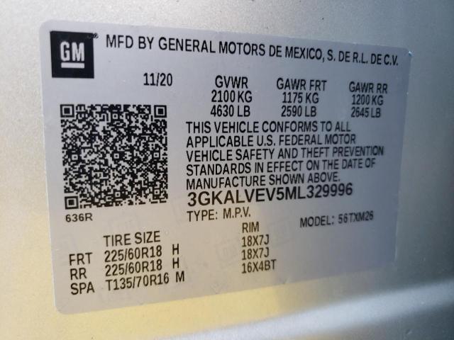 VIN 3GKALVEV5ML329996 2021 GMC Terrain, Slt no.13