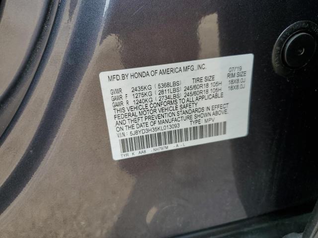 2019 ACURA MDX - 5J8YD3H35KL013093