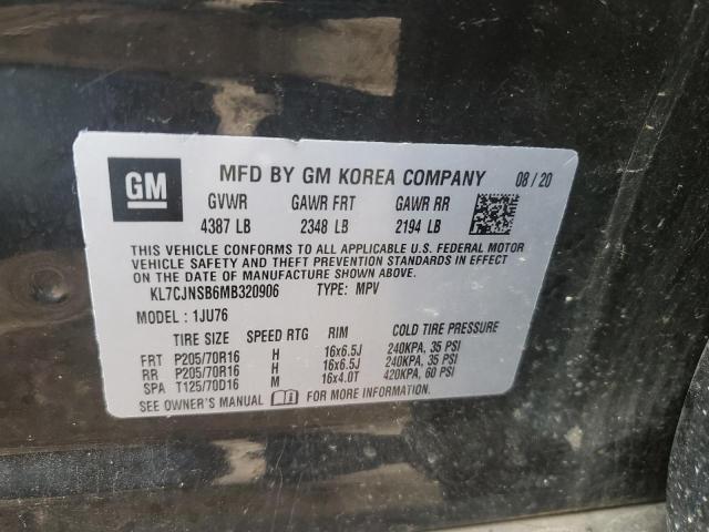 2021 CHEVROLET TRAX LS - KL7CJNSB6MB320906