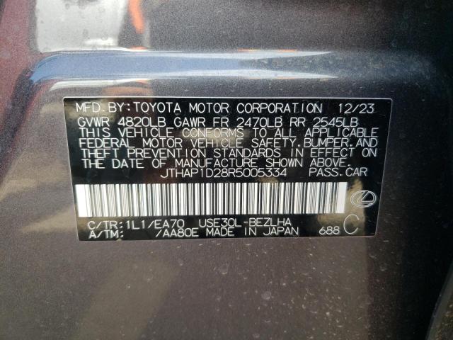 2024 LEXUS IS 500 F S JTHAP1D28R5005334