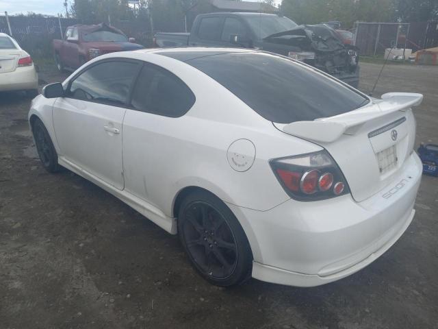 TOYOTA SCION TC 2008 white hatchbac gas JTKDE167680234581 photo #3