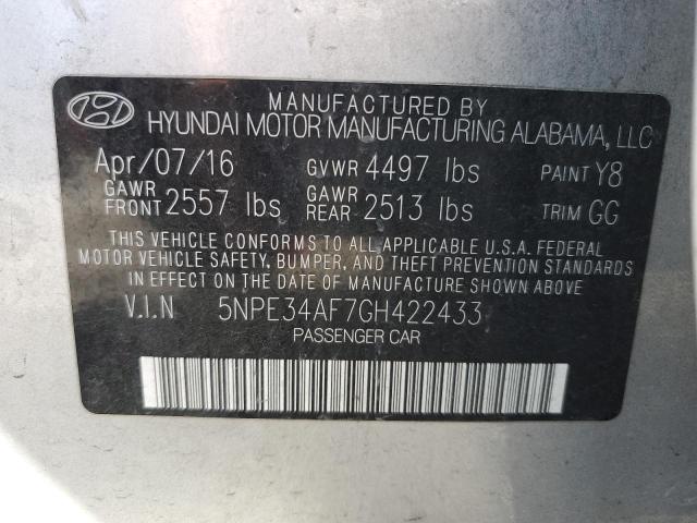 2016 HYUNDAI SONATA SPO - 5NPE34AF7GH422433